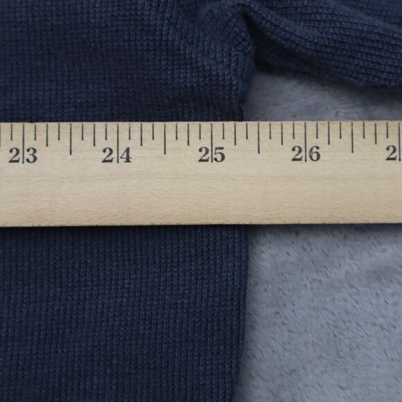 Dockers Shirt Mens L Blue Henley Sweater Long Sleeve Casual Preppy - Picture 5 of 16